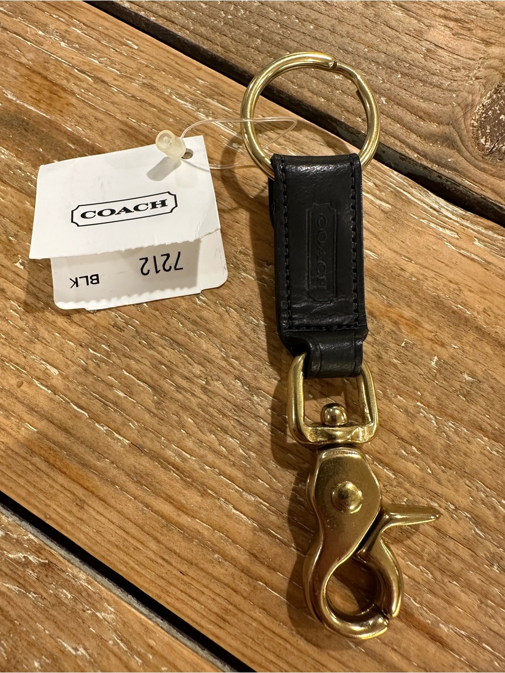 NWT || Vintage Coach Black Leather Trigger Snap - Picture 3 of 7